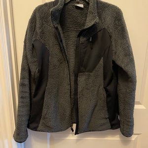 Ladies XL Columbia dark grey fleece jacket